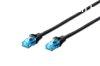 Digitus CAT5e U-UTP Patch Cable 0,5m Black