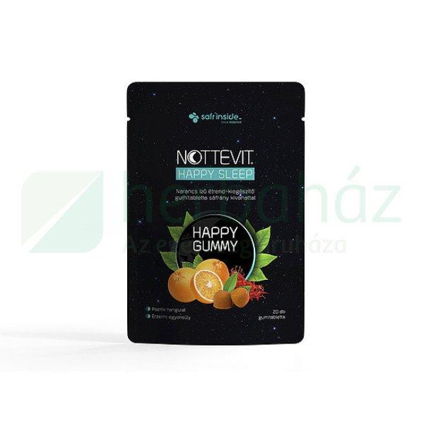 Nottevit Happy Sleep Happy Gummy Narancs Ízű Gumitabletta 20Db