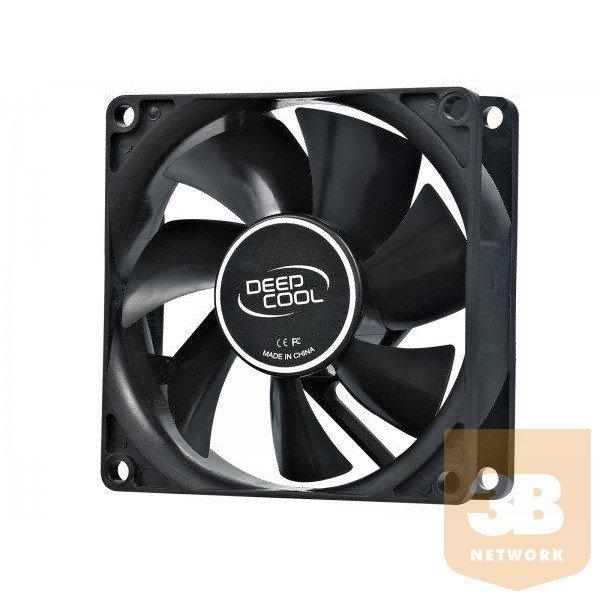 DeepCool Cooler 12cm - XFAN 80 (20.3dB; max. 37,03 m3/h; 3pin csatlakozó; 8cm,
ház hűtésre)