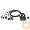 ATEN KVM Switch 2PC USB CS22U+Kbel