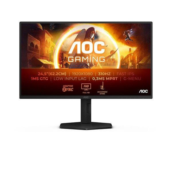AOC Gaming 310Hz IPS monitor 24,5" 25G4SXU, 1920x1080, 16:9, 400cd/m2,
0,3ms, HDMIx2/DisplayPort/USBx4