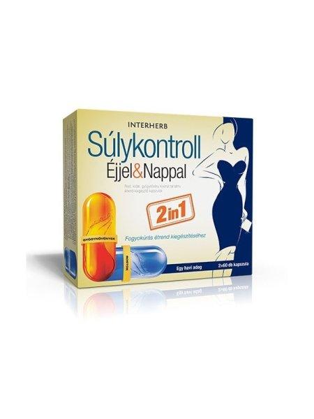 INTERHERB SÚLYKONTROLL ÉJJEL& NAPPAL KAPSZULA 2X60 db