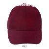 Uniszex pamut 5 paneles baseball sapka, SOL&#039;S SO005