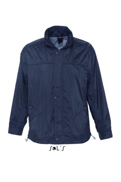 Uniszex bélelt széldzseki, gallérba hajtogatott kapucnival, SOL'S
SO46000, Navy-S