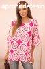Pamut oversize blz etnikai mintkkal, 22003-2-es modell, fu