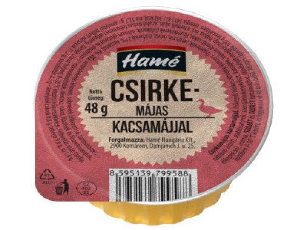Hamé pástétom 48g Csirkemájas kacsamájjal
