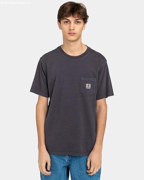 Element Regular fit férfi póló fekete Les méret zsebes