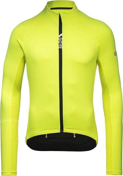 GOREWEAR C5 Thermo jersey Kerékpáros mez, neon sárga /citruszöld XL