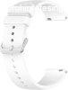 4wrist Univerzlis szilikon szj ezst csattal 20 mm - White