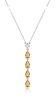 Brosway Ezst nyaklnc cirknium kvekkel Energy Yellow Fanc