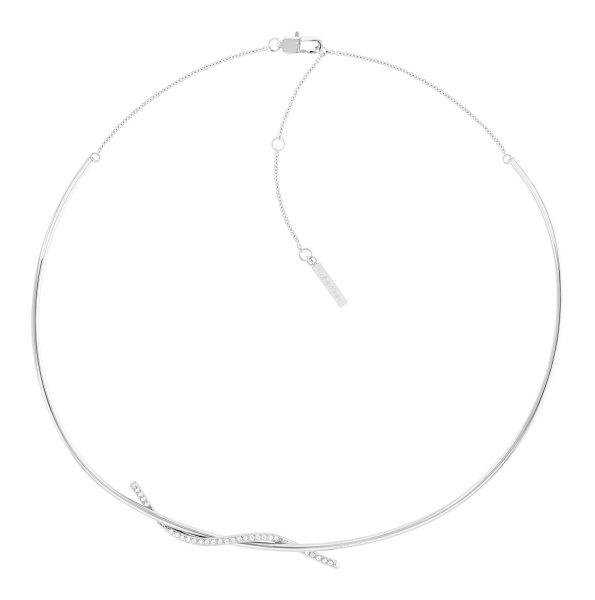 Calvin Klein Bájos acél nyaklánc kristályokkal Crystallized Weave 35000510