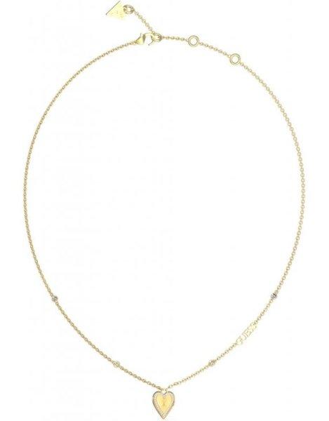 Guess Női aranyozott nyaklánc Love Me Tender JUBN03241JWYGT/U