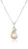 JwL Luxury Pearls Ezst bicolor nyaklnc valdi gynggyel s