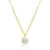JVD Elegns aranyozott nyaklnc cirknium kvekkel SSSN0063X