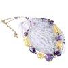 Lampglas Egyedi nyaklnc Violet Shine 24 kartos arannyal gy