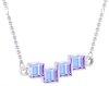 Preciosa Ezst nyaklnc kristlyokkal Crystal Cubes 6062 43