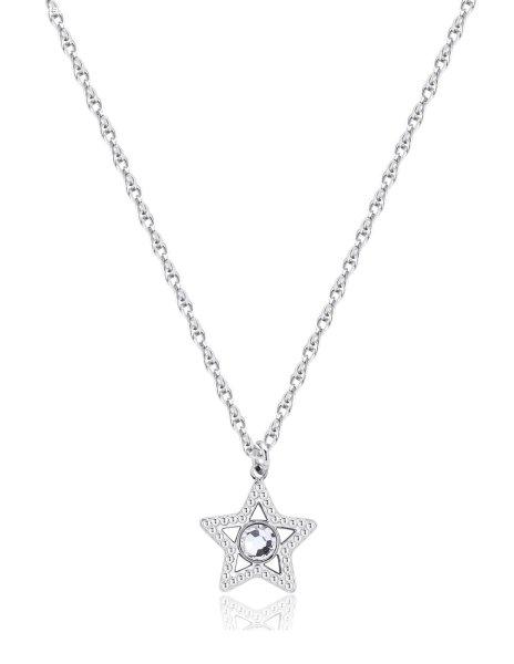 S'Agapõ Bájos acél nyaklánc Csillag Lucky Light SKT37