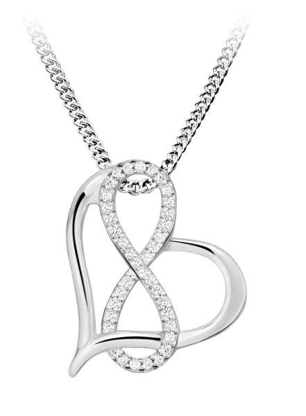 Silver Cat Bájos ezüst karkötő cirkónium kövekkel SC488 (lánc, medál)