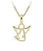 Silver Cat Aranyozott nyaklnc Angyal cirknium kvekkel SC6