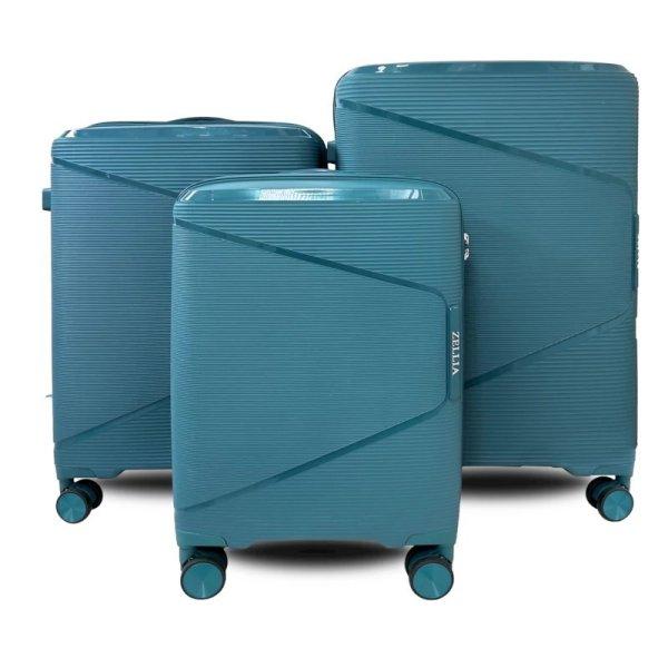 SunBox türkiz bőrönd szett 