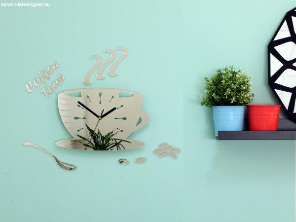 Moderné nástenné hodiny CUP MIRROR NH054