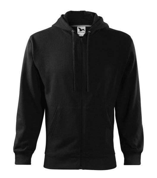 MALFINI Férfi felső Trendy Zipper - Fekete | XL