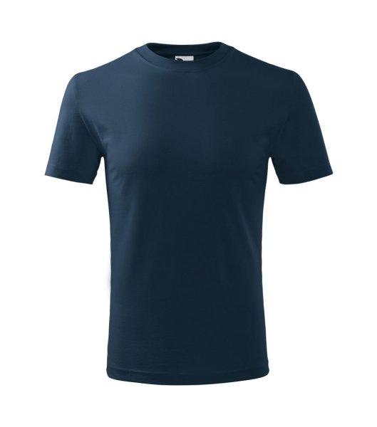 MALFINI Classic New Gyermek póló - Tengerészkék | 110 cm (4 éves)