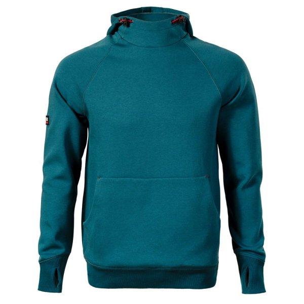 MALFINI Férfi kapucnis pulóver Vertex - Olajzöld | XL