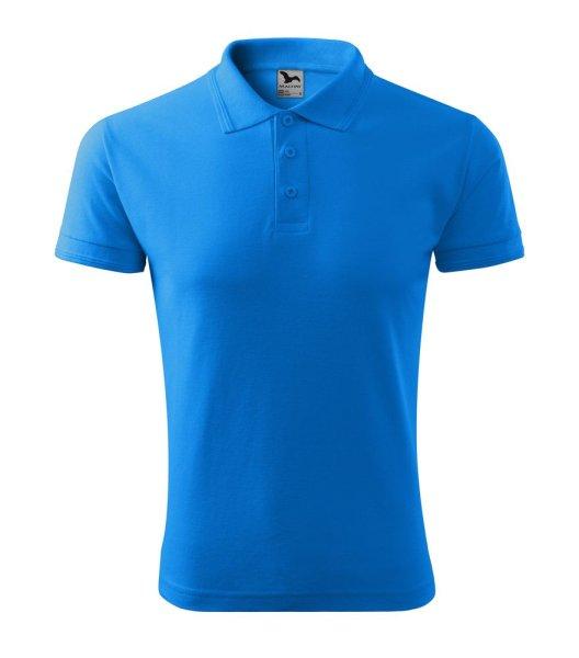 MALFINI Férfi galléros póló Pique Polo - Élénk kék | M