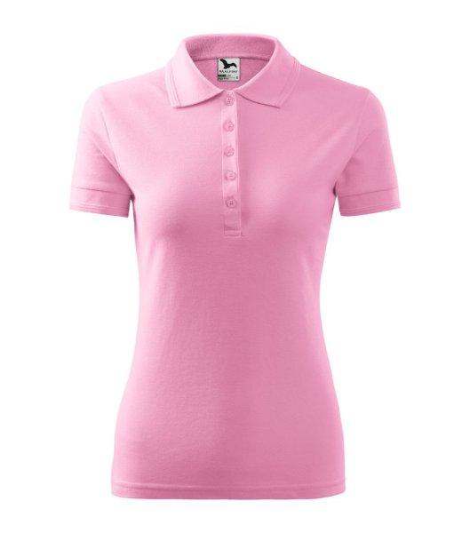 MALFINI Női galléros póló Pique Polo - Rózsaszín | XL