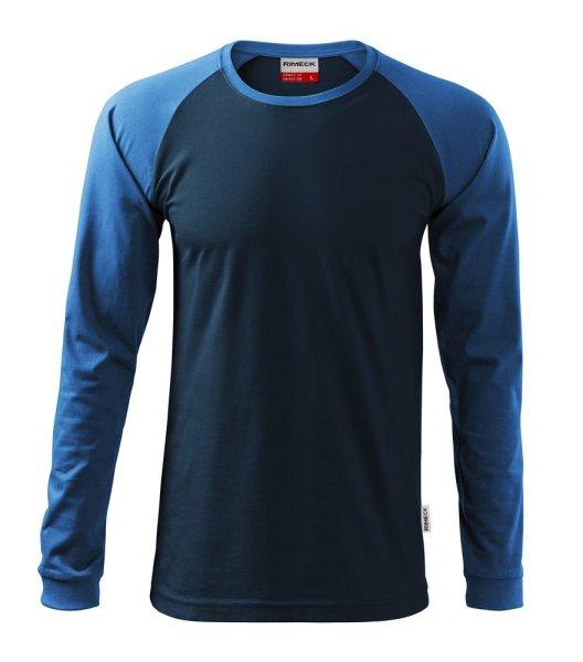 MALFINI Férfi hosszú újjú póló Street LS - Tengerészkék | 2XL