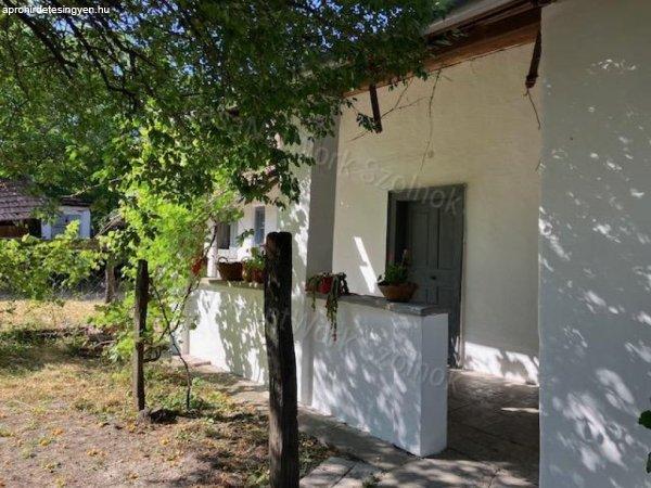 Romantikus kék vályogház eladó Tiszaszánán, a Tisza-tó közelében! -
Tiszanána