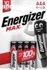 Elem, AAA mikro, 4 db, ENERGIZER "Max"