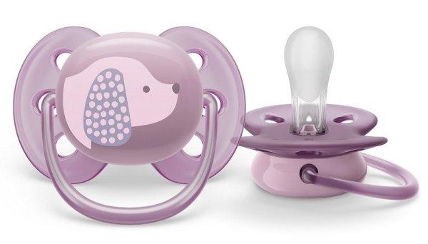 Philips AVENT SCF092/05 Ultrasoft Premium játszócumi 6-18 hó lila, 1 db