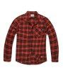Vintage Industries Riley flanel ing, piros kocks