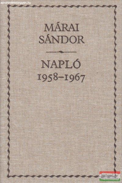 Márai Sándor - Napló 1958-1967