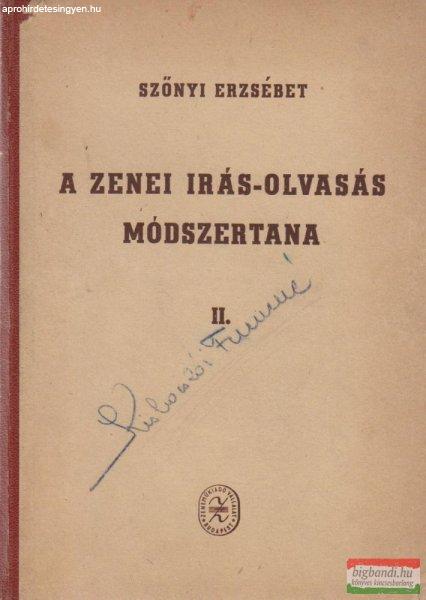 A zenei írás-olvasás módszertana II.