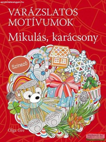 Olga Gre - Varázslatos motívumok - Színező - Mikulás, karácsony