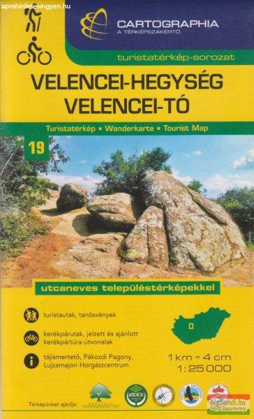 Velencei-hegység, Velencei-tó turistatérkép 