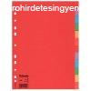 Regiszter, karton, A4, 12 rszes, ESSELTE "Economy"