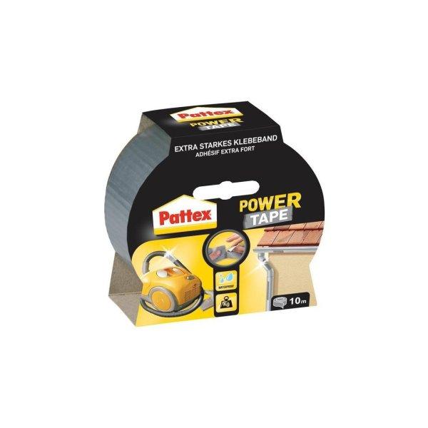 Pattex PowerTape ragasztószalag, ezüst, 10 m