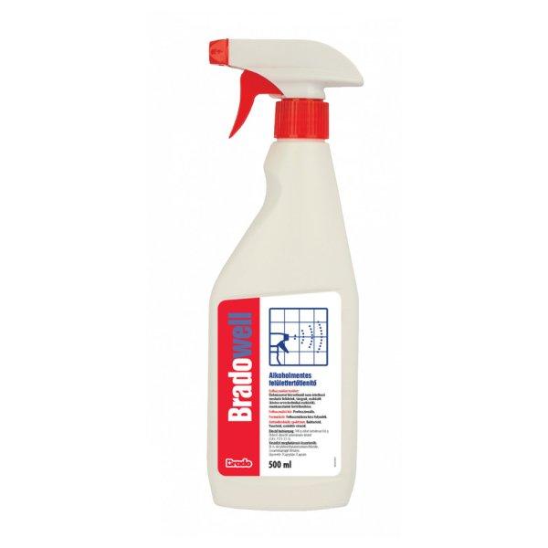 Felületfertőtlenítő antibakteriális tisztító folyadék szórófejes 500
ml Bradowell