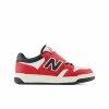 Gyemek Sportcip New Balance 480 HOOK LOOP Fehr Piros Parad