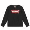 Gyermek Rvid ujj pl Levi&#039;s L/S Batwing Fekete M