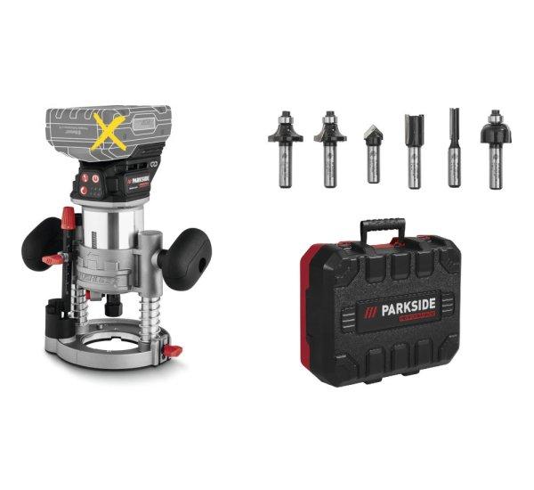 ParkSide Performance PMFAP 20-Li A1 SOLO X20V Router, vezeték nélküli akkus
felsőmaró (marógép), akku és töltő nélkül, 6 db maróbittel