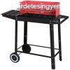 Tesco Trolley Charcoal BBQ | GrillChef 0566 piros-fekete Bar