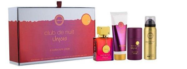Armaf Club De Nuit Untold - EDP 105 ml + testápoló 100 ml + szilárd dezodor
75 g + testpermet 50 ml