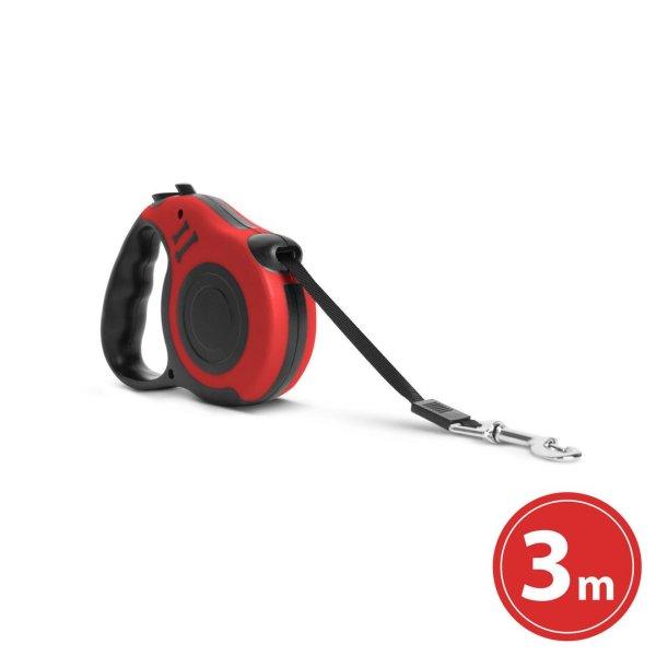 Automata póráz (3 m, piros)