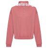 Just Hoods Ni crop top pulver rvid cipzrral - Dusty rose
