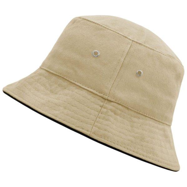 Myrtle Beach (Daiber) Pamut kalap MB012 - Khaki / fekete | S/M